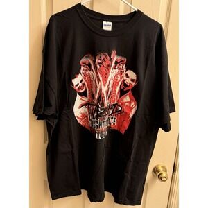 Twiztid Slaughterhouse Tour VTG‎ T Shirt Rock Metal Band Y2K 2010 3XL Black ICP